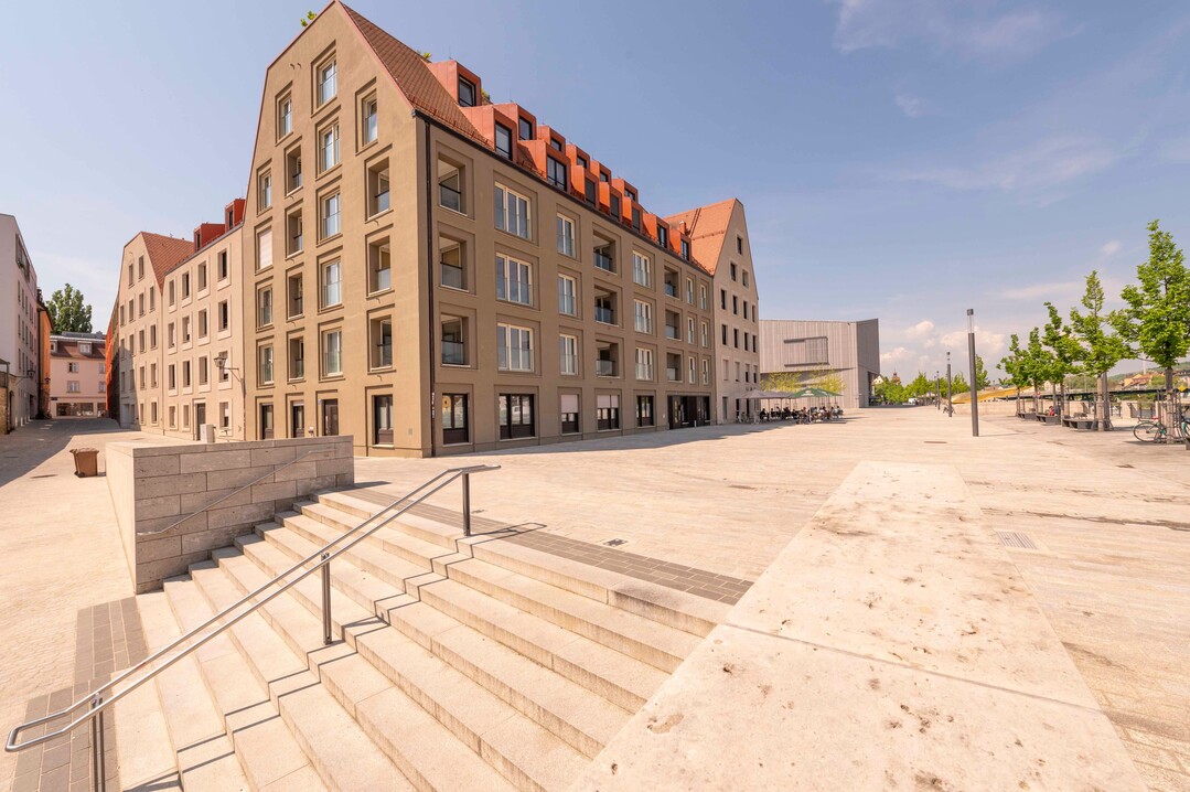 Hochwasserschutz Regensburg  Donaumarkt