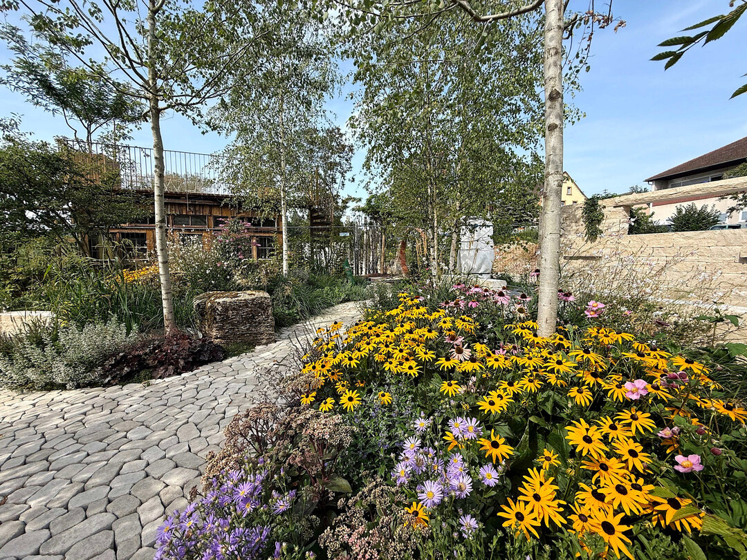 Attraktiv bepflanzte Schaugärten und Rabatten auf der LGS Ellwangen