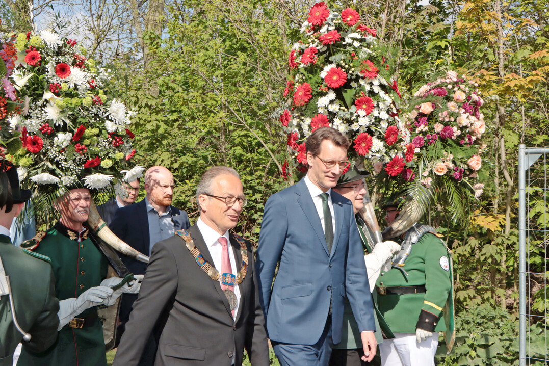 Er�ffnung der Gartenschau in Neuss am 16. April 2026.
