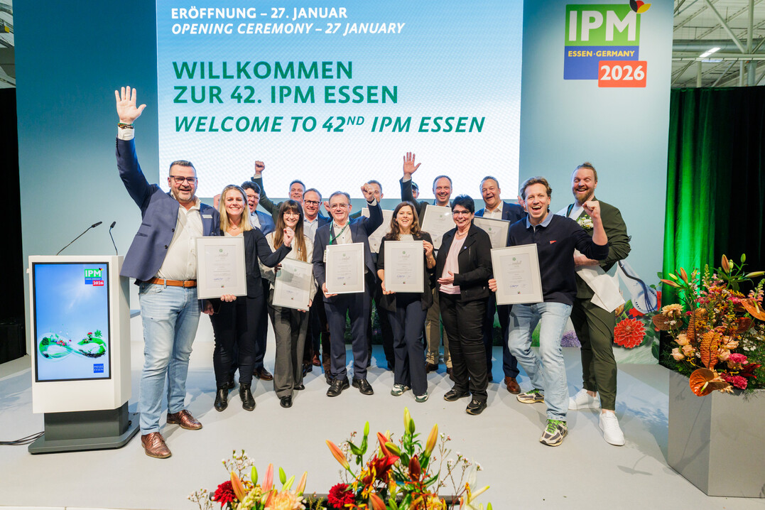 Während der Eröffnungsfeier der IPM ESSEN wurden die besten Neuheiten des Jahres 2026 in acht Kategorien ausgezeichnet.
