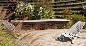 Natrlicher Baustoff im Garten