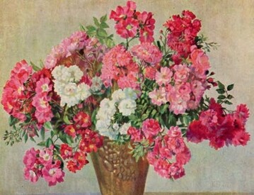 Erna Schmidt: Kletterrosen; Gemlde
aus: Foerster Vom Bltengarten der 
Zukunft 1921 