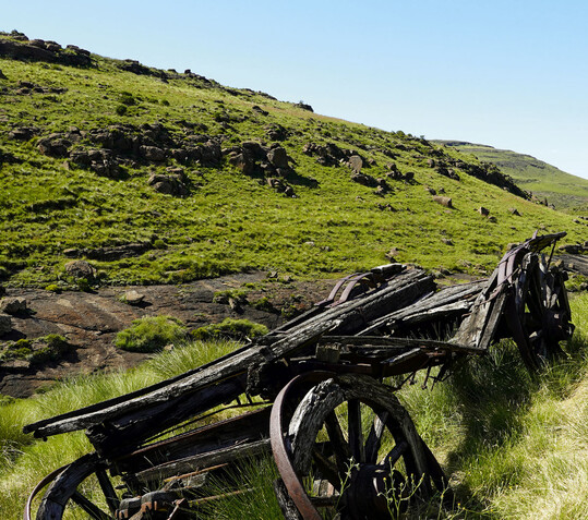 Sanfte, weite Hgel und Bergketten, von Felsen unterbrochen, sind kennzeichnend fr die Eastern Cape Highlands.