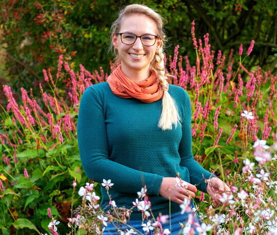 Claudia Herten in der Grtnerei Gaimayer in Illertissen