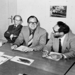 Prof. Alfred Feßler (Mitte) war in den Anfangsjahren Herausgeber der „Gartenpraxis“ und Mentor von Karlheinz Rücker.