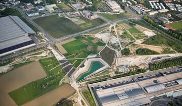 Luftbild vom Gelnde der Laga Ingolstadt im August 2019