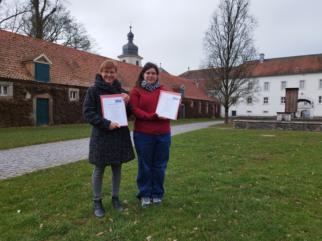 Preisverleihung Sonderpreis der Herbert Heise Stiftung fr Britta Kmpf und Michaela Sacher