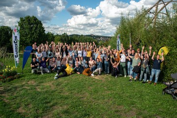 GardenCon: Gruppenbild der geladenen Blogger und Bloggerinnen mit den Moderatoren