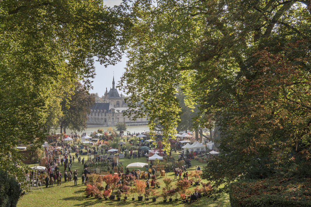 Im weitlufigen Schlosspark von Chantilly finden die traditionsreichen Journes des Plantes statt.