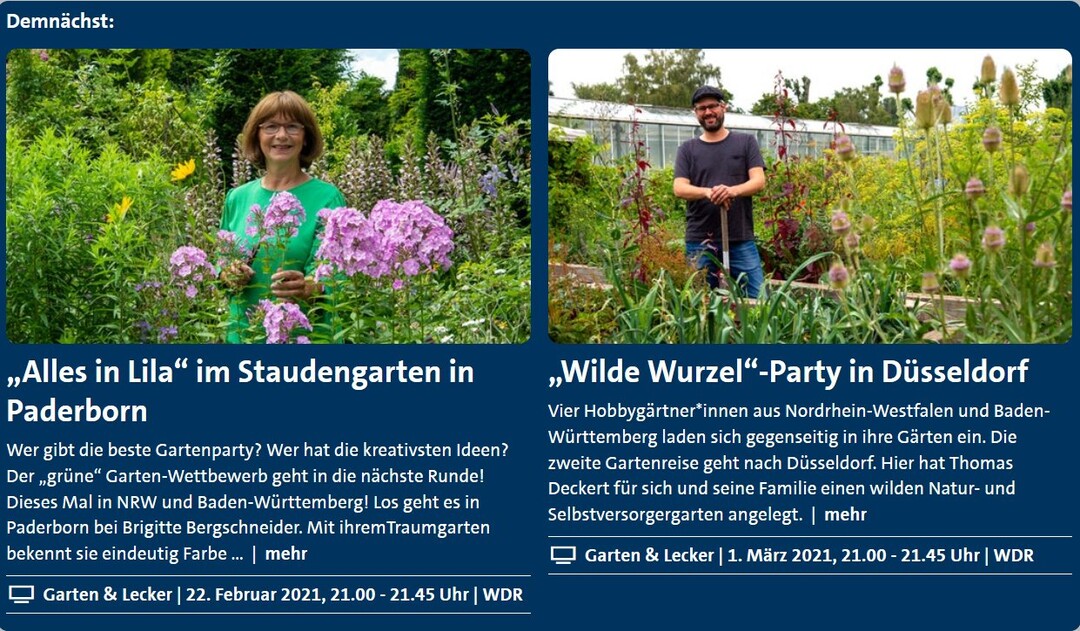 Wer gibt die schönste Gartenparty? Im Februar startet die neue Serie von "Garten und lecker".