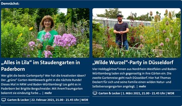  Wer gibt die schnste Gartenparty? Im Februar startet die neue Serie von "Garten und lecker". 