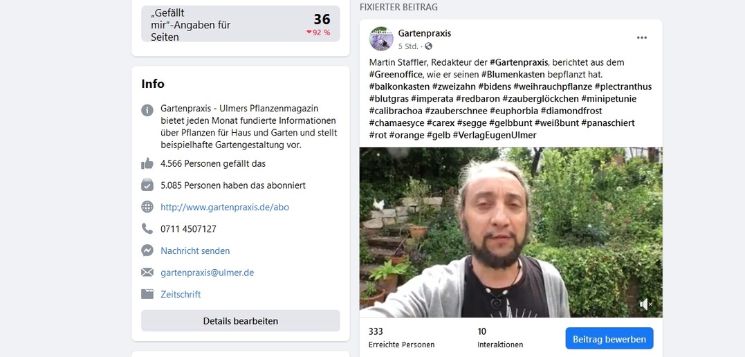 #Greenoffice - Videos aus dem Gp-Praxisgarten von Martin Staffler