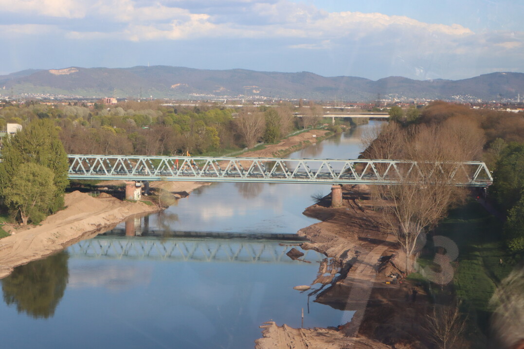 Bei der Fahrt über den Neckar können die Besucher aus der Seilbahn einen neuen Blick auf Mannheim werfen.