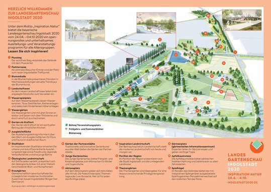 Landesgartenschau Ingolstadt - Gelndeplan