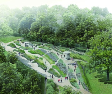 Der Jdische Garten in den Grten der Welt in Berlin Marzahn ist erffnet, gebaut nach den Plnen des atelier le balto.