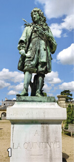 1 Ludwig der XIV. ließ in Versailles ein Standbild von La Quintinye errichten
