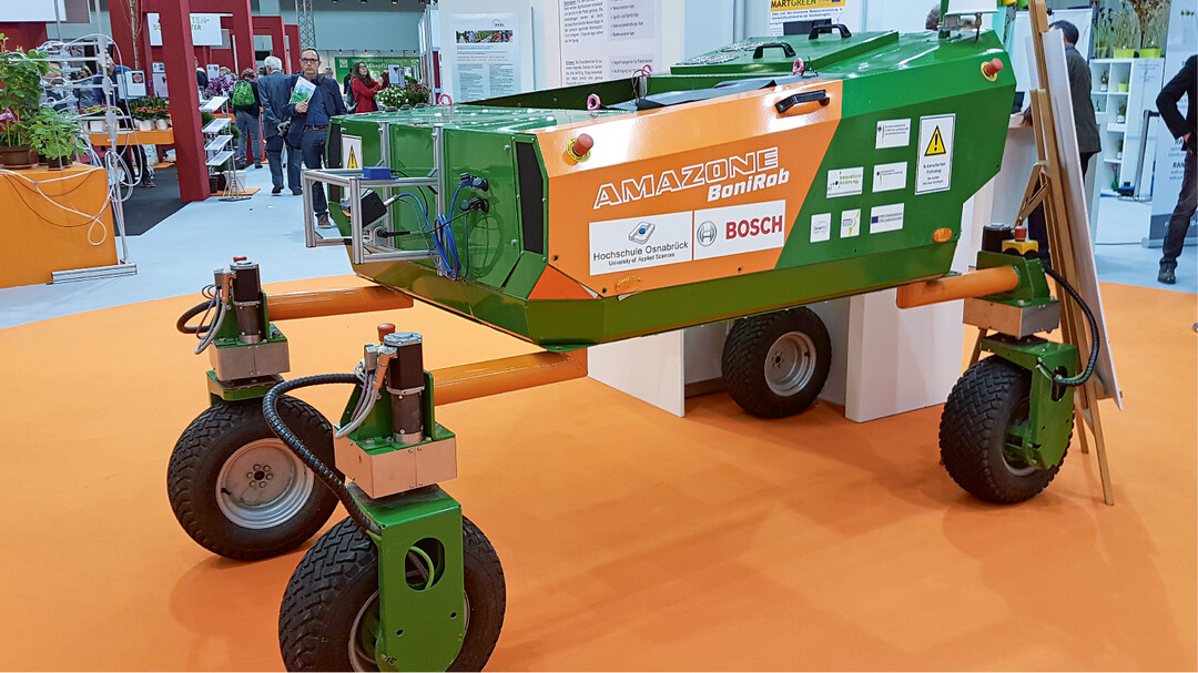  Der BoniRob ist ein multifunktionaler Feldroboter f�r landwirtschaftliche Anwendungen 