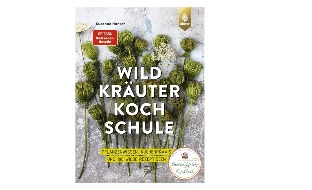Wildkräuter Kochschule von Susanne Hansch (Verlag Eugen Ulmer) erzielte beim Deutschen Gartenbuchpreis, Kategorie Kochbücher, den ersten Platz.
